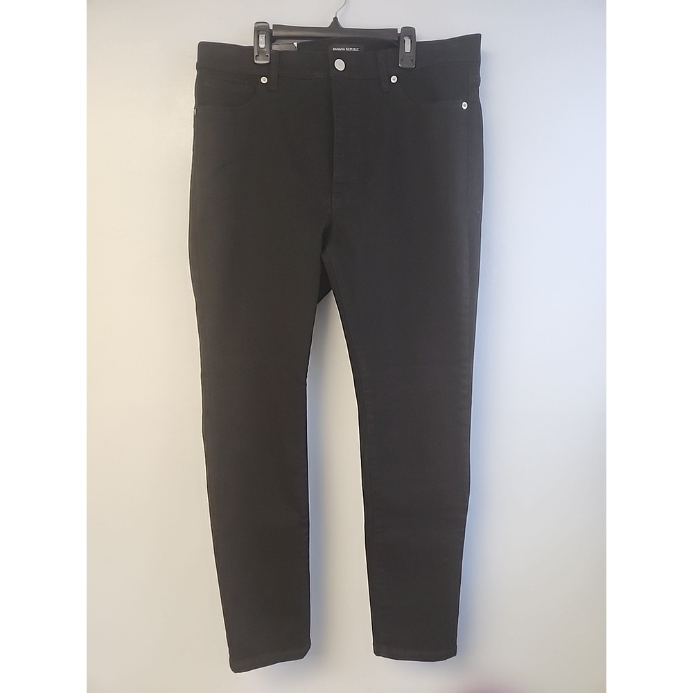 Banana Republic NEW Universal Skinny Jeans Womens 4 Black High Rise Ankle 32-35
